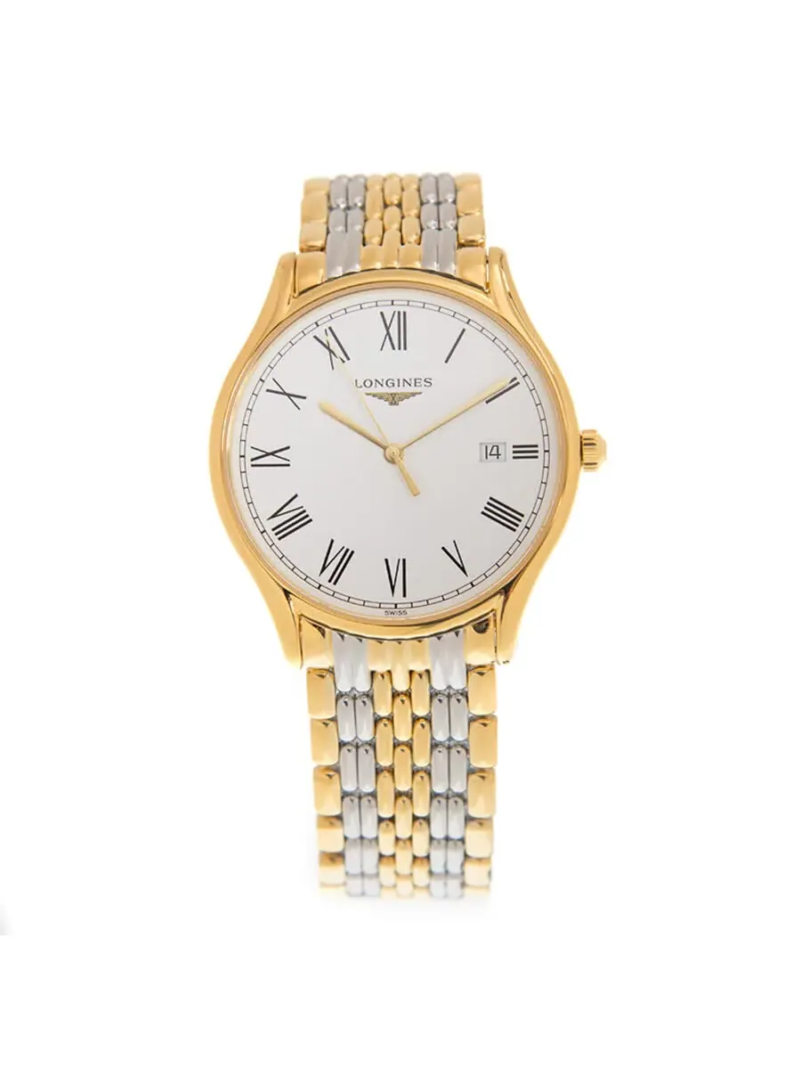 Часы Longines Lyre Quartz с белым циферблатом для унисекса L4.859.2.11.7 — изображение 2 из 5, оттенок золотистый