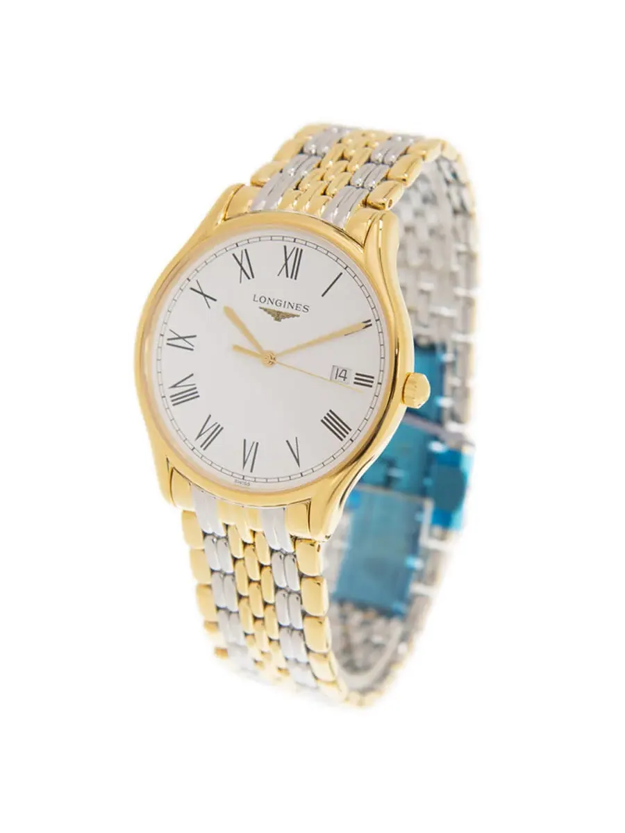 Часы Longines Lyre Quartz с белым циферблатом для унисекса L4.859.2.11.7 — изображение 3 из 5, оттенок золотистый