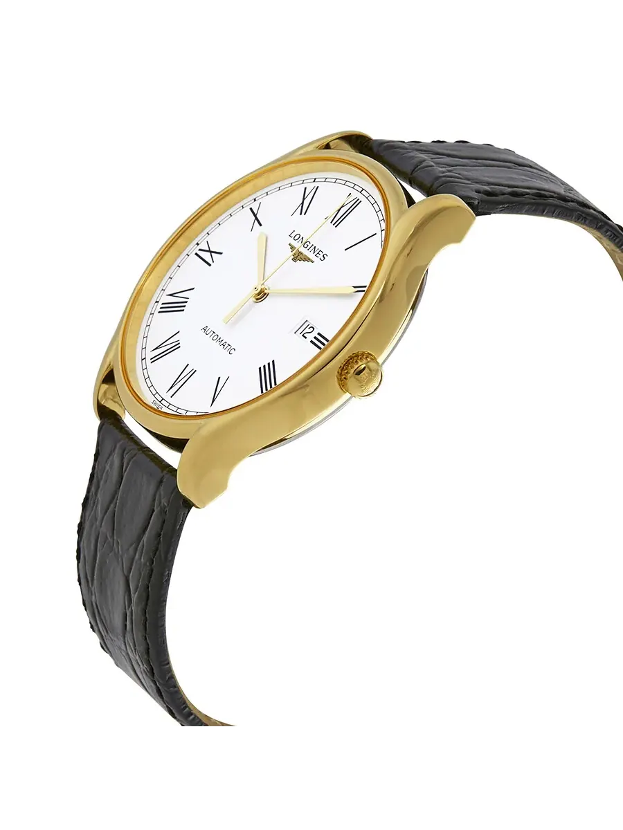 Мужские часы Longines Lyre Automatic с белым циферблатом L49602112 — изображение 2 из 3, оттенок желтый золотистый