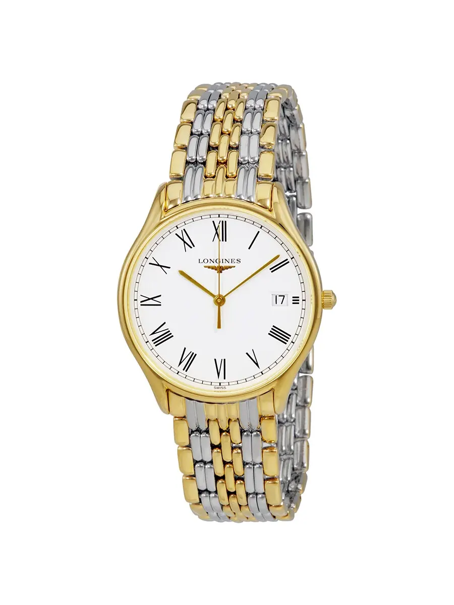 Женские часы Longines Lyre с белым циферблатом и двухцветным корпусом L4.759.2.11.7 — изображение 1 из 3