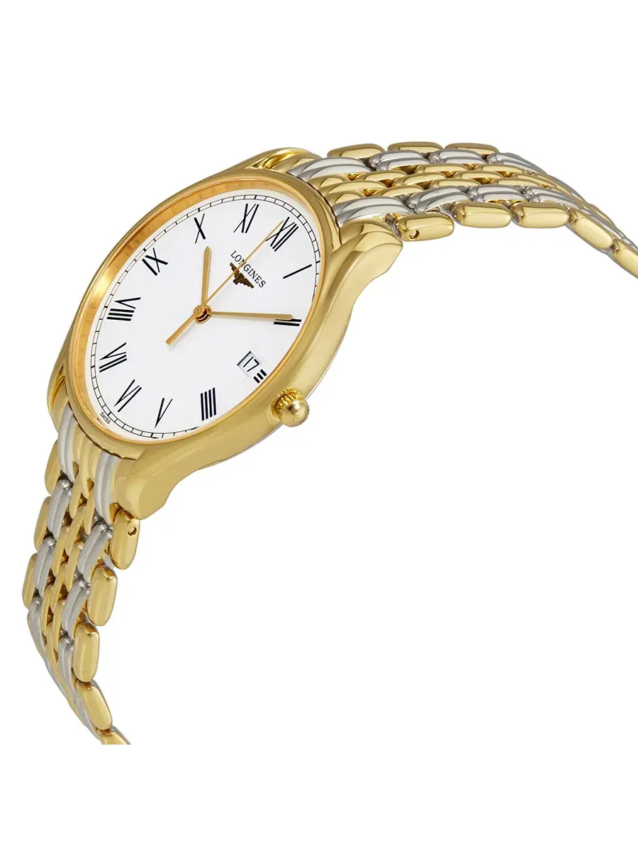 Женские часы Longines Lyre с белым циферблатом и двухцветным корпусом L4.759.2.11.7 — изображение 2 из 3
