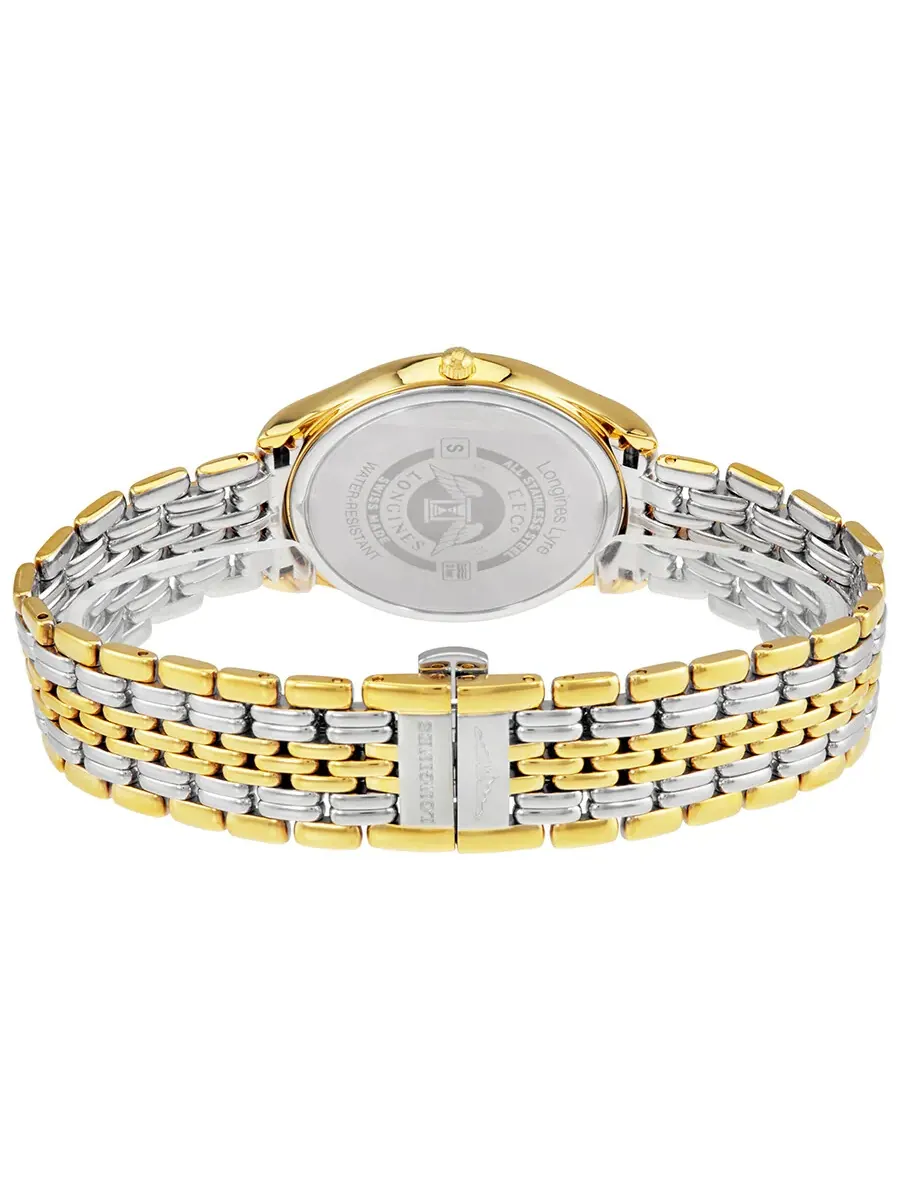 Женские часы Longines Lyre с белым циферблатом и двухцветным корпусом L4.759.2.11.7 — изображение 3 из 3