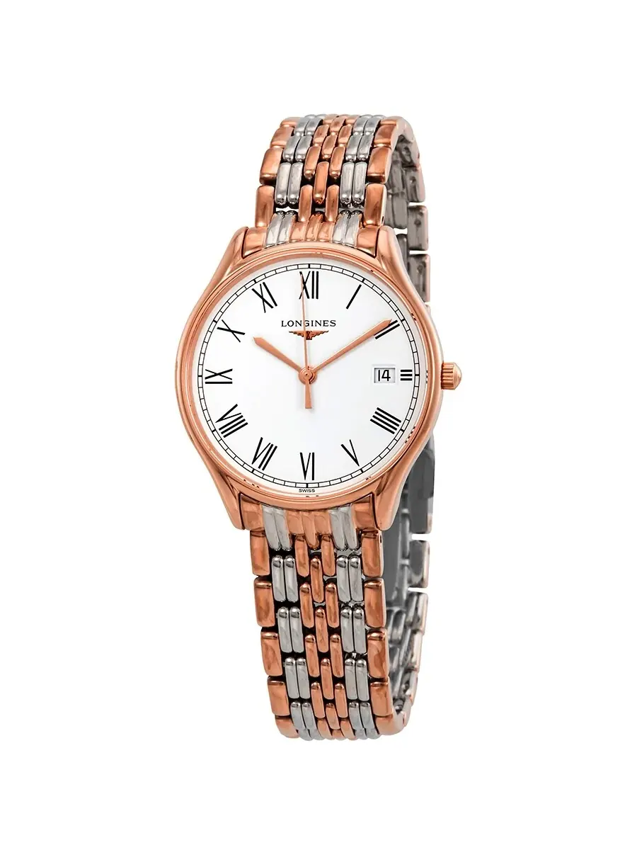 Женские часы Longines Lyre с белым матовым циферблатом и двухцветным корпусом L43591117 — изображение 1 из 3