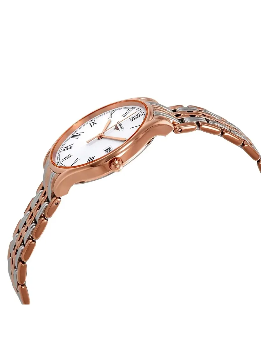 Женские часы Longines Lyre с белым матовым циферблатом и двухцветным корпусом L43591117 — изображение 2 из 3