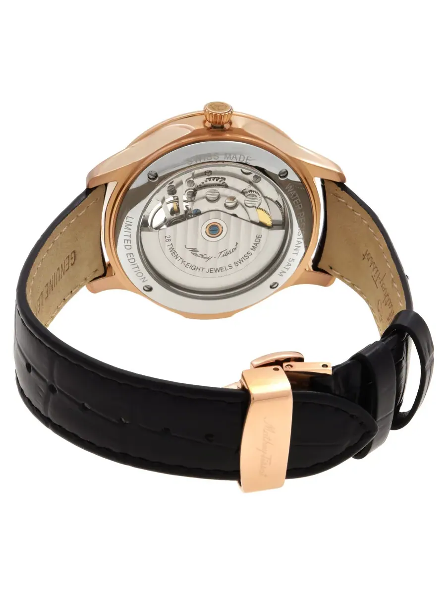 Мужские часы Mathey-Tissot Edmond Auto с ручной сборкой и многоцветным циферблатом MC1886PEL — изображение 3 из 3