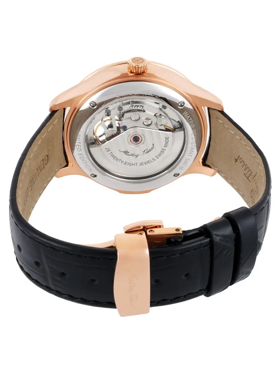 Мужские часы Mathey-Tissot Edmond Auto с ручной сборкой и многоцветным циферблатом MC1886PLEO — изображение 3 из 3