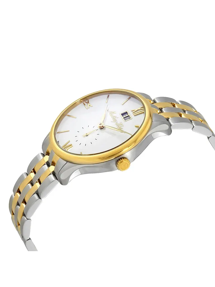 Мужские часы Mathey-Tissot Edmond Metal с белым циферблатом H1886MBI — изображение 2 из 3, оттенок золотистый
