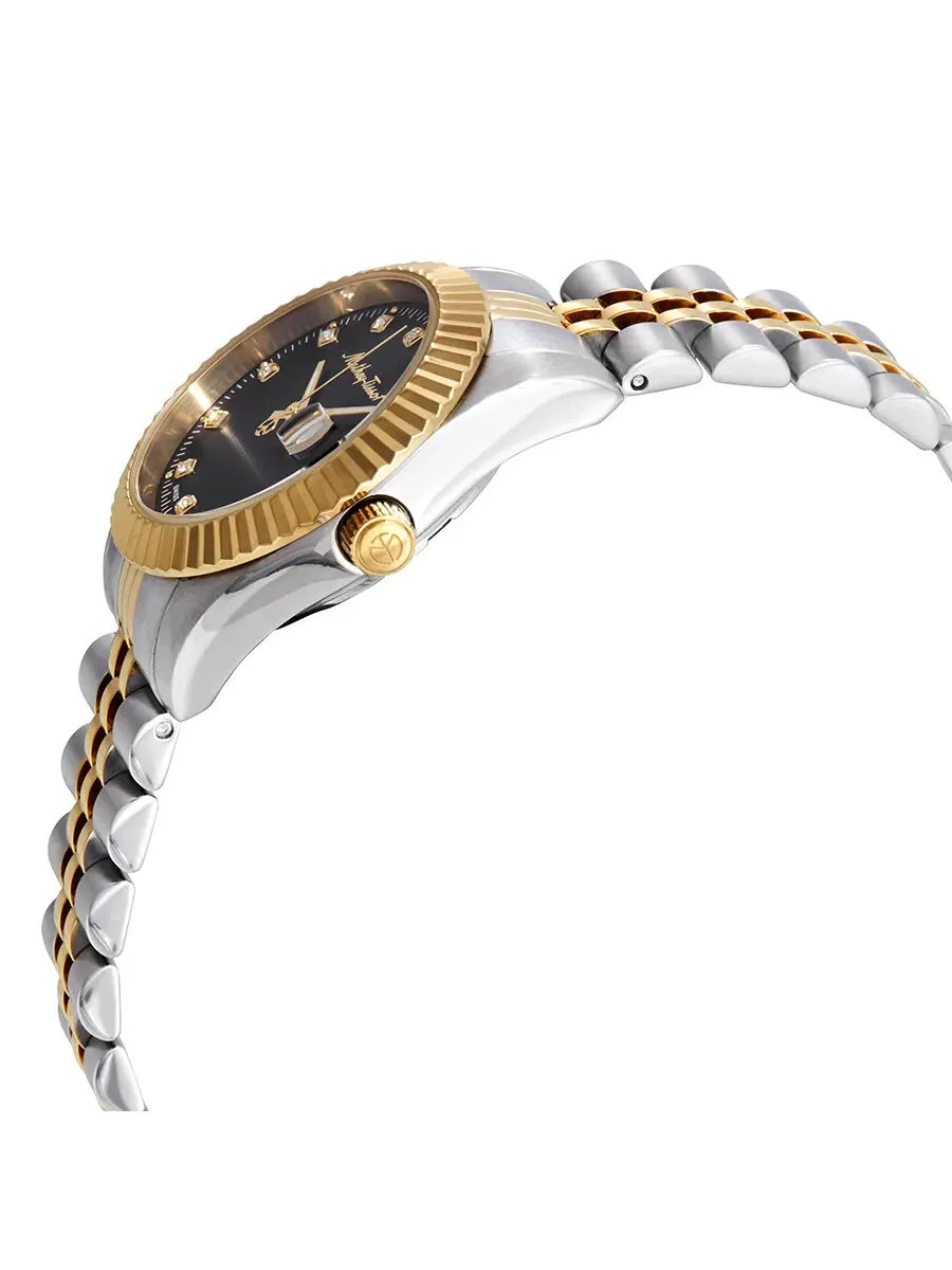Женские кварцевые часы Mathey-Tissot Mathey III с черным циферблатом, модель D810BN — изображение 2 из 3