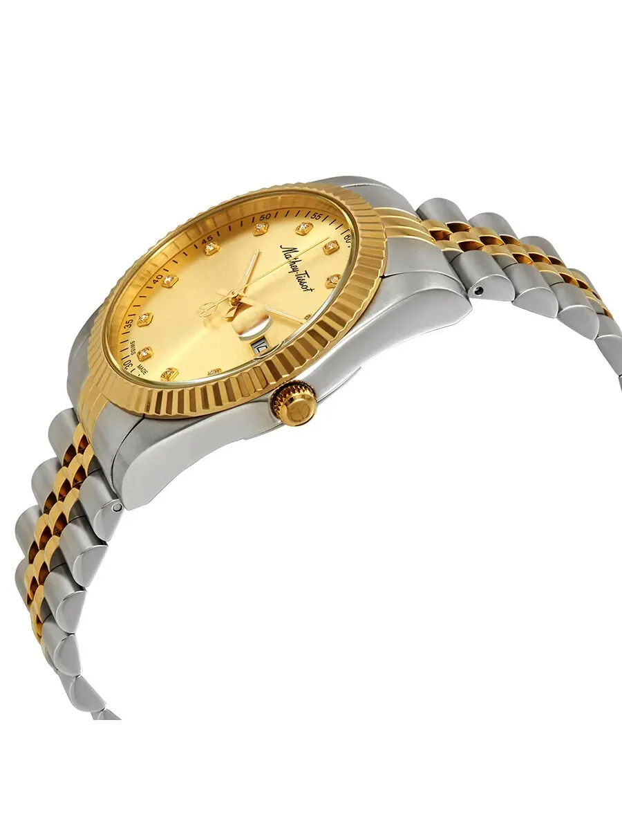 Мужские часы Mathey-Tissot Mathey II Quartz с золотым циферблатом H710BDI — изображение 2 из 3, оттенок желтый золотистый
