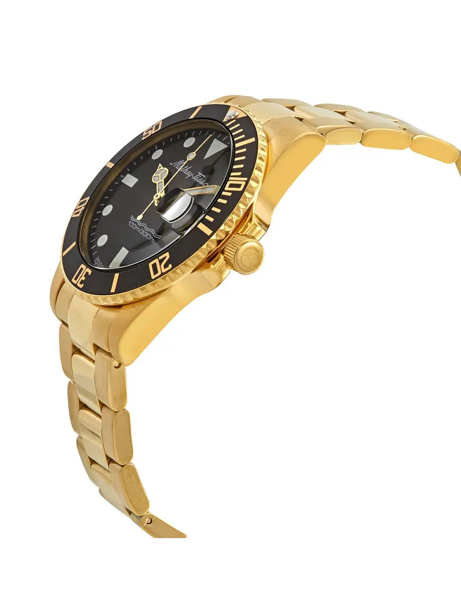 Мужские часы Mathey-Tissot Mathy Vintage Quartz 42 мм с черным циферблатом H9010PN — изображение 2 из 3