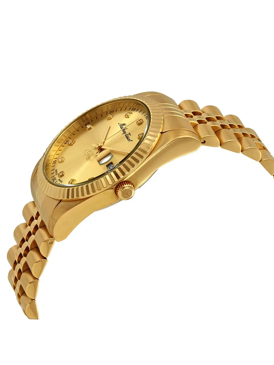 Мужские часы Mathey-Tissot Mathey II Quartz с золотым циферблатом H710PDI — изображение 2 из 3, оттенок желтый золотистый
