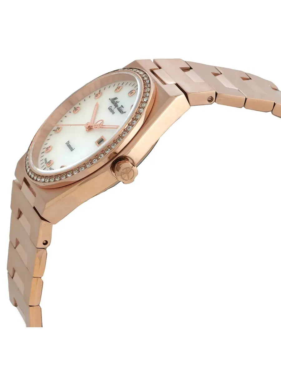 Женские часы Mathey-Tissot Zeus Lady Diamond Quartz с белым циферблатом D118SPI — изображение 2 из 3