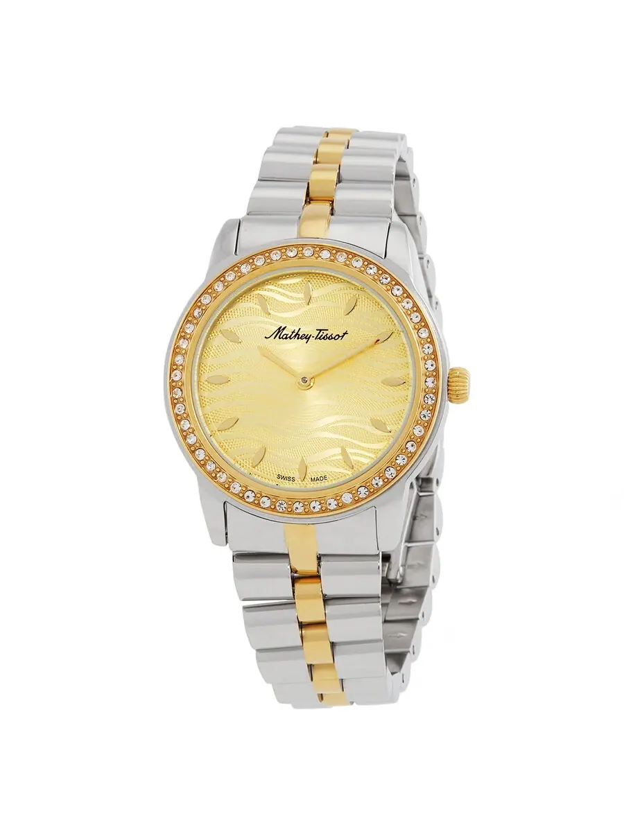 Женские часы Mathey-Tissot Artemis с кварцевым механизмом, шампаньевым циферблатом D10860BQDI — изображение 1 из 3