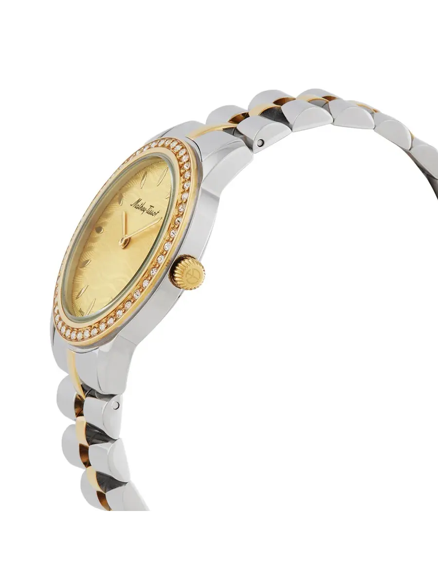 Женские часы Mathey-Tissot Artemis с кварцевым механизмом, шампаньевым циферблатом D10860BQDI — изображение 2 из 3