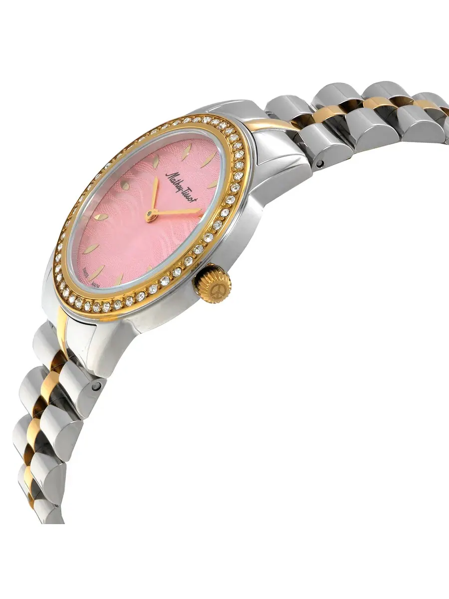 Женские кварцевые часы Mathey-Tissot Artemis с розовым циферблатом, модель D10860BQYPK — изображение 2 из 3