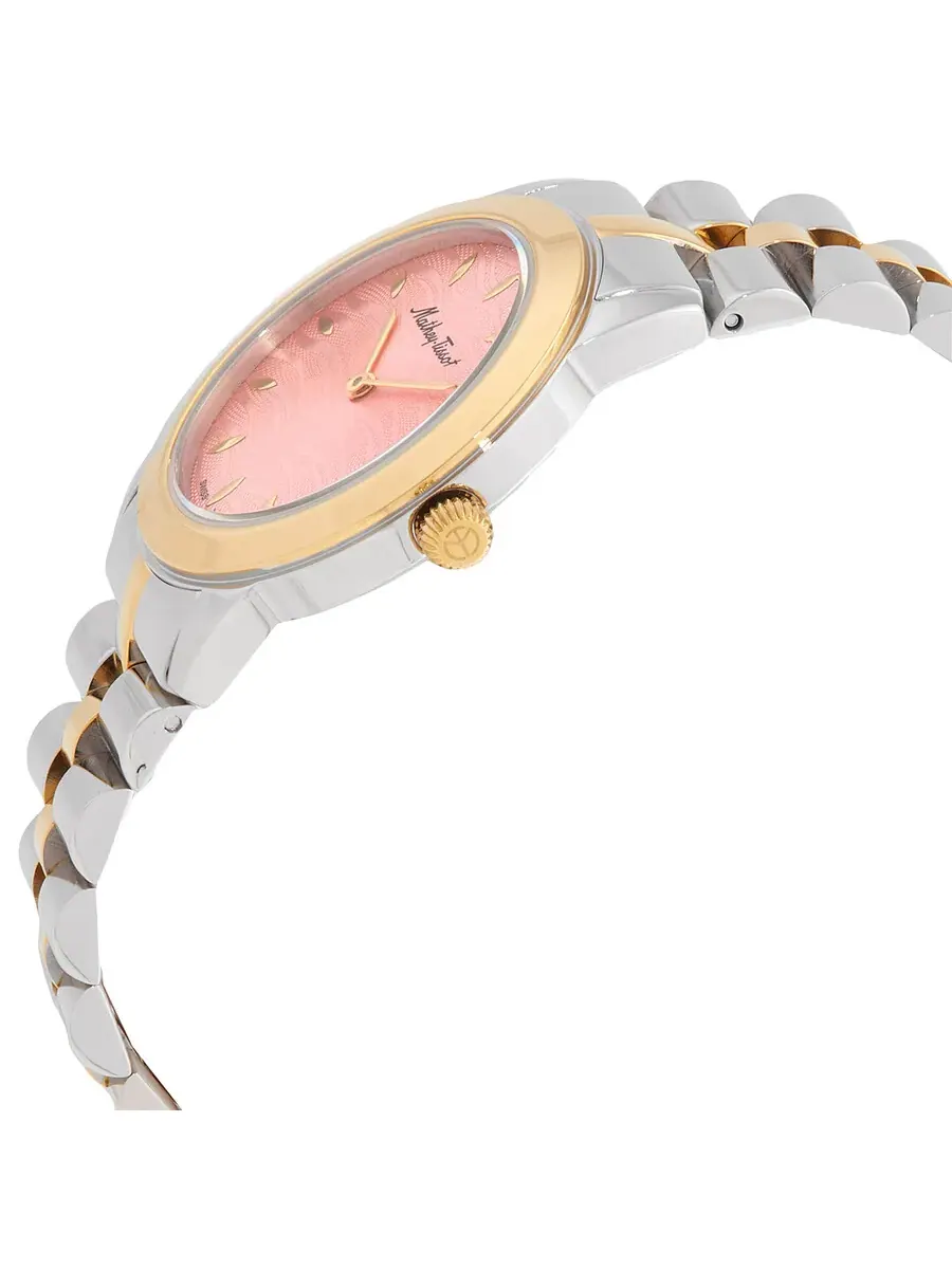 Женские часы Mathey-Tissot Artemis Quartz с розовым циферблатом D10860BYPK — изображение 2 из 3, оттенок желтый золотистый