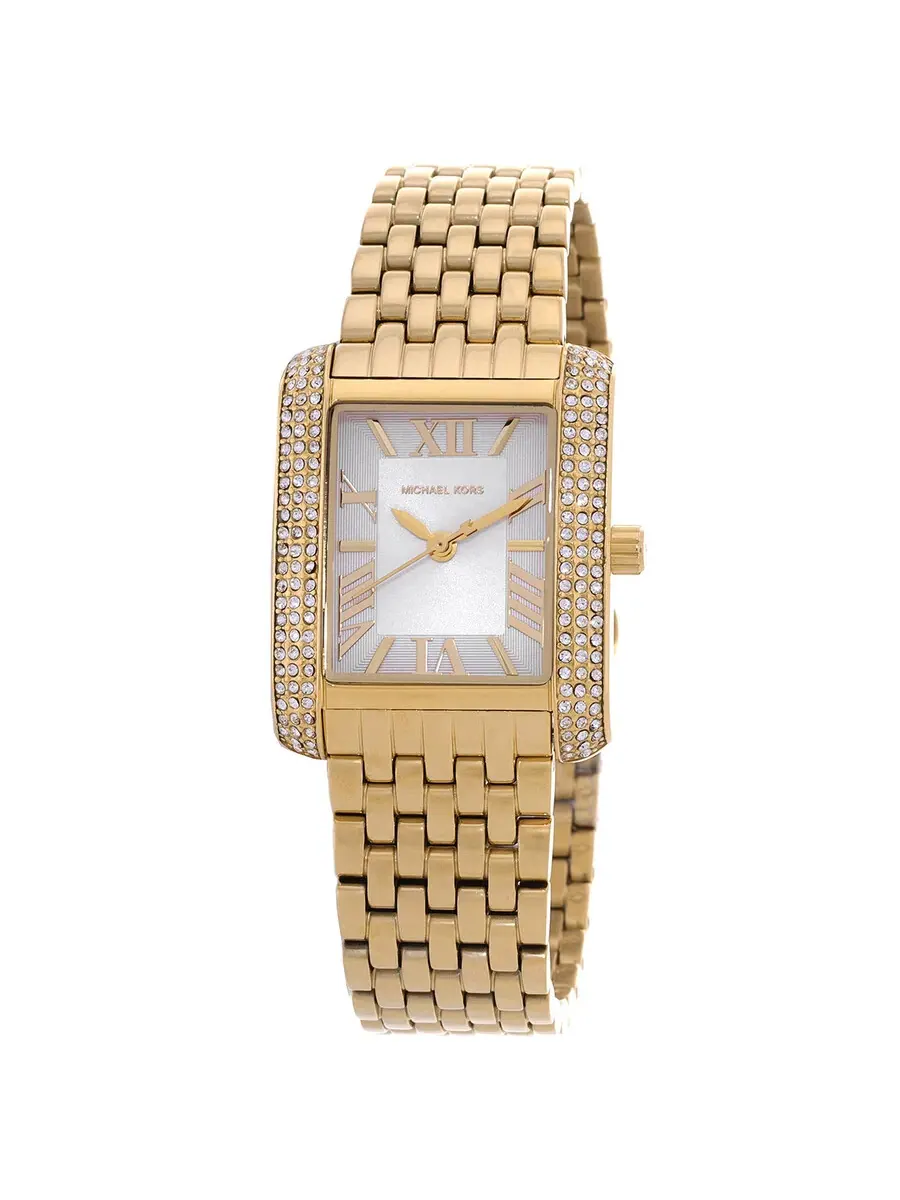 Женские часы Michael Kors Emery с кварцевым механизмом, белым циферблатом MK4826 — изображение 1 из 3, оттенок золотистый