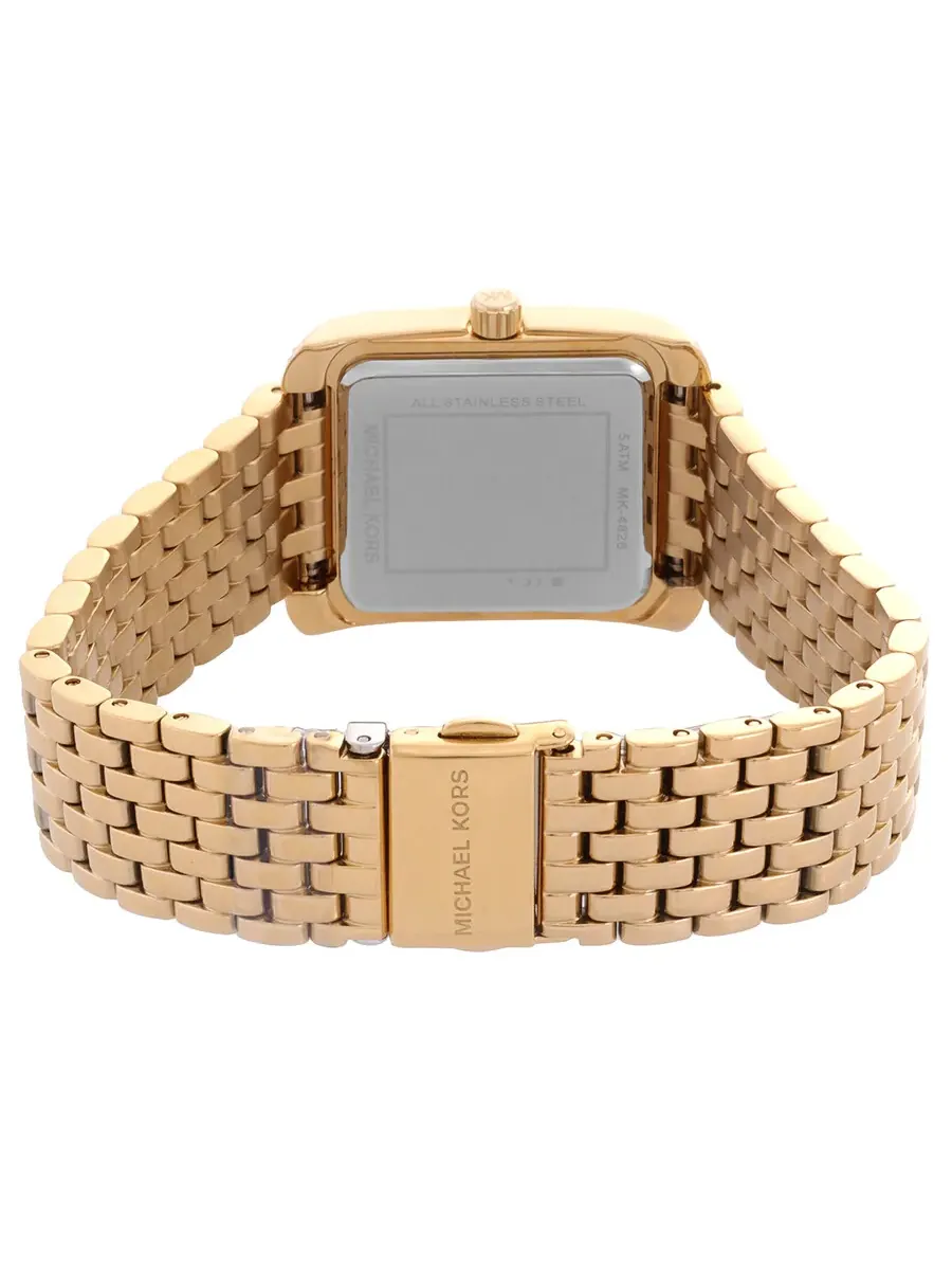 Женские часы Michael Kors Emery с кварцевым механизмом, белым циферблатом MK4826 — изображение 3 из 3, оттенок золотистый