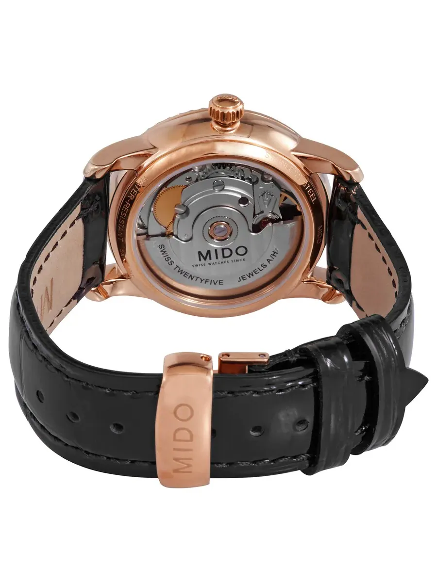 Женские автоматические часы Mido Baroncelli M0072076603626 — изображение 3 из 3, оттенок розовый золотистый