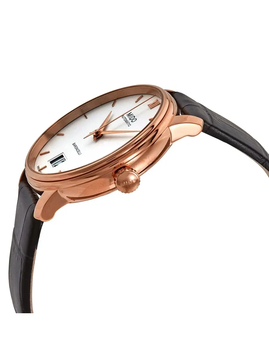Мужские автоматические часы Mido Baroncelli с белым циферблатом M0274263601800 — изображение 2 из 3