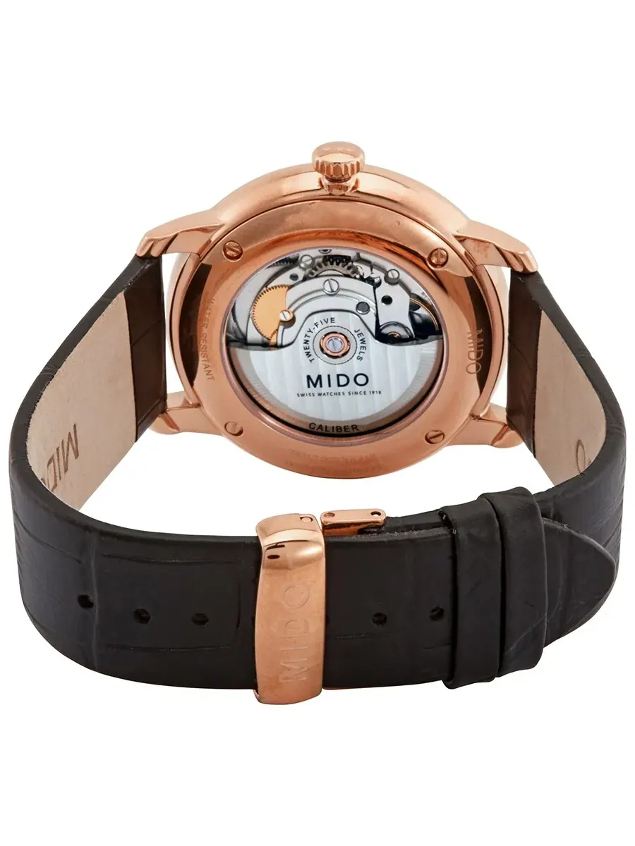 Мужские автоматические часы Mido Baroncelli с белым циферблатом M0274263601800 — изображение 3 из 3