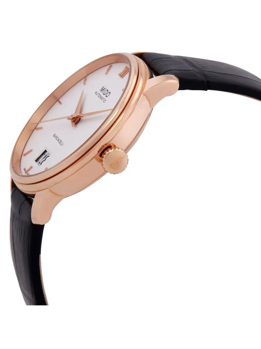 Мужские автоматические часы Mido Baroncelli с белым циферблатом M0274263601800 — изображение 2 из 3