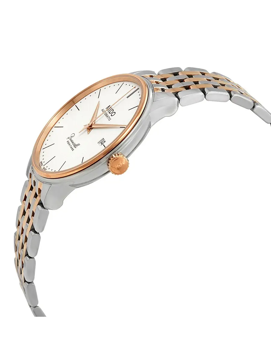 Мужские часы Mido Baroncelli Heritage Automatic с белым циферблатом M027.407.22.010.00 — изображение 2 из 3