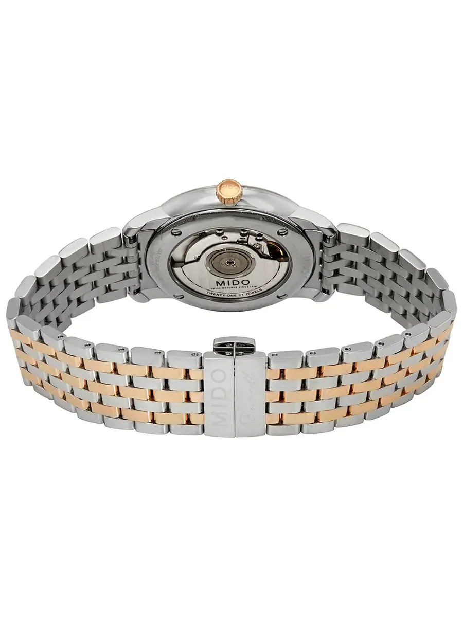 Мужские часы Mido Baroncelli Heritage Automatic с белым циферблатом M027.407.22.010.00 — изображение 3 из 3