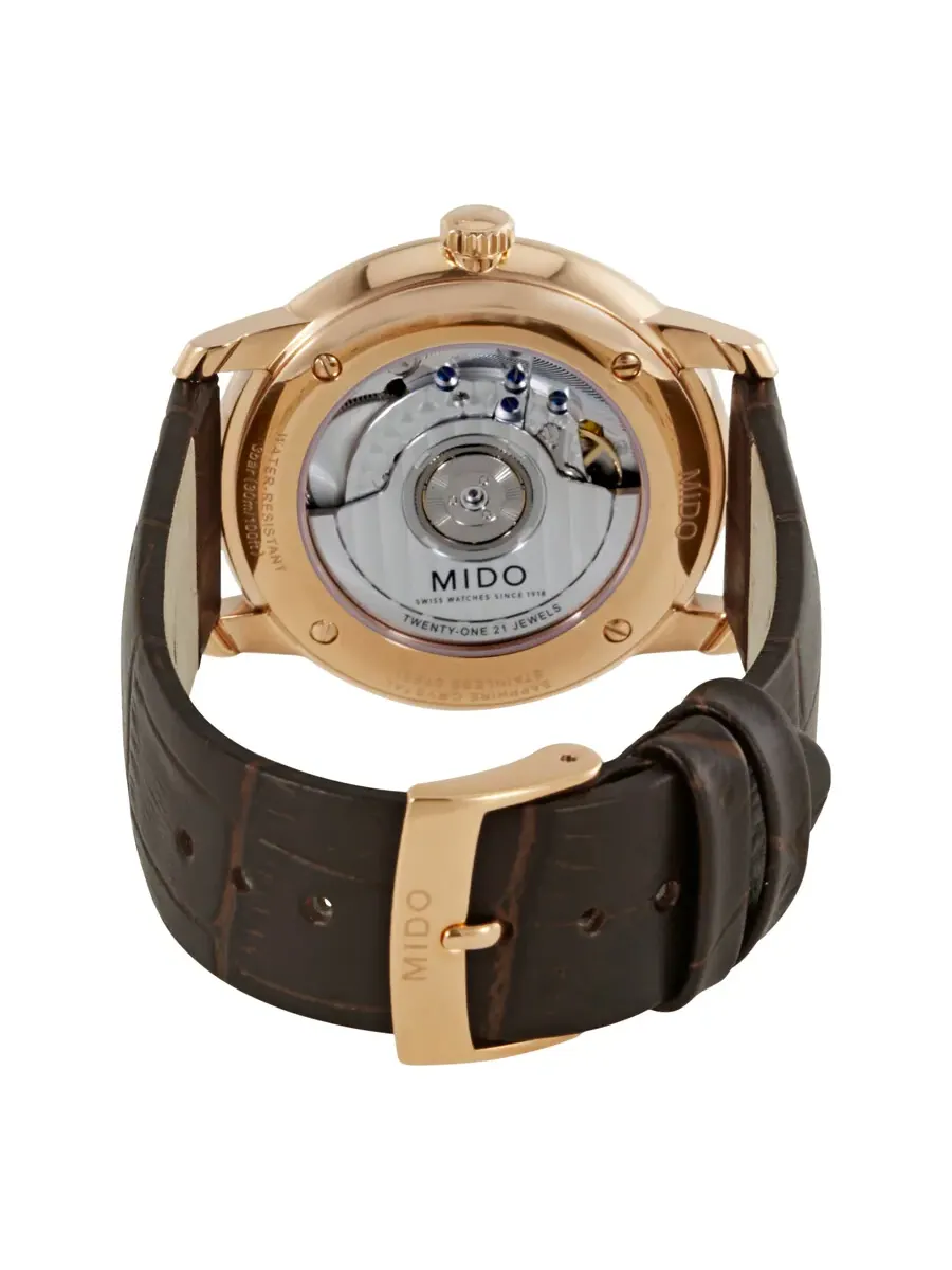Мужские часы Mido Baroncelli II Automatic M027.407.36.080.00 — изображение 3 из 3, оттенок розовый золотистый
