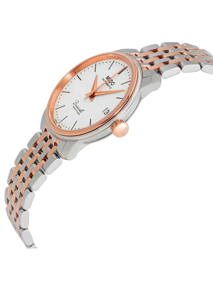 Женские часы Mido Baroncelli III с автоматическим механизмом и серебристым циферблатом — изображение 2 из 3