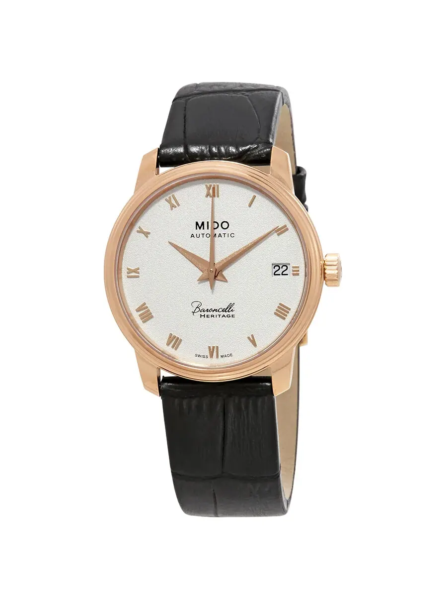 Женские часы Mido Baroncelli III с автоматическим механизмом и серебристым циферблатом — изображение 1 из 3
