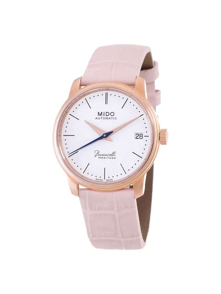 Женские автоматические часы Mido Baroncelli III с белым циферблатом M0272073601000 — изображение 1 из 3