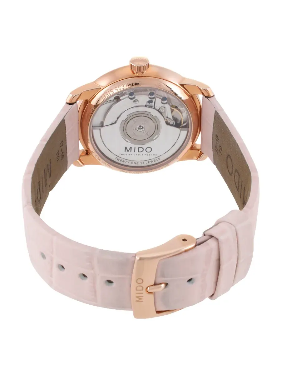 Женские автоматические часы Mido Baroncelli III с белым циферблатом M0272073601000 — изображение 3 из 3