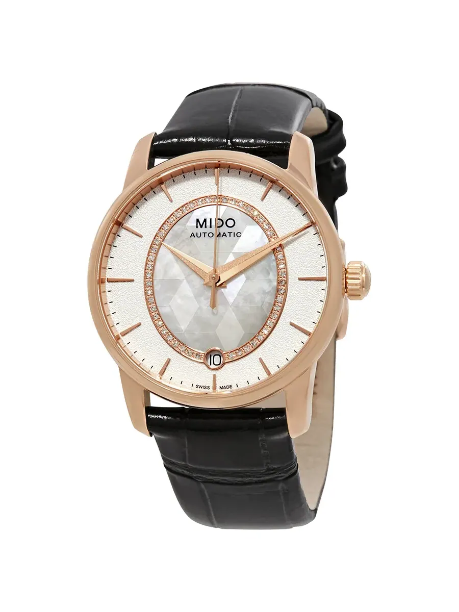 Женские автоматические часы Mido Baroncelli Prisma M007.207.36.116.00 — изображение 1 из 3, оттенок розовый золотистый