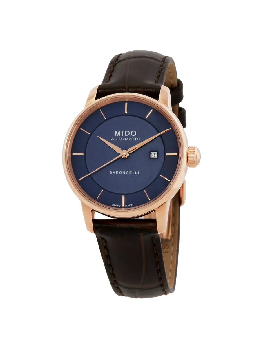 Женские часы Mido Baroncelli Signature Lady Quartz с синим циферблатом M0372073604100 — изображение 1 из 3