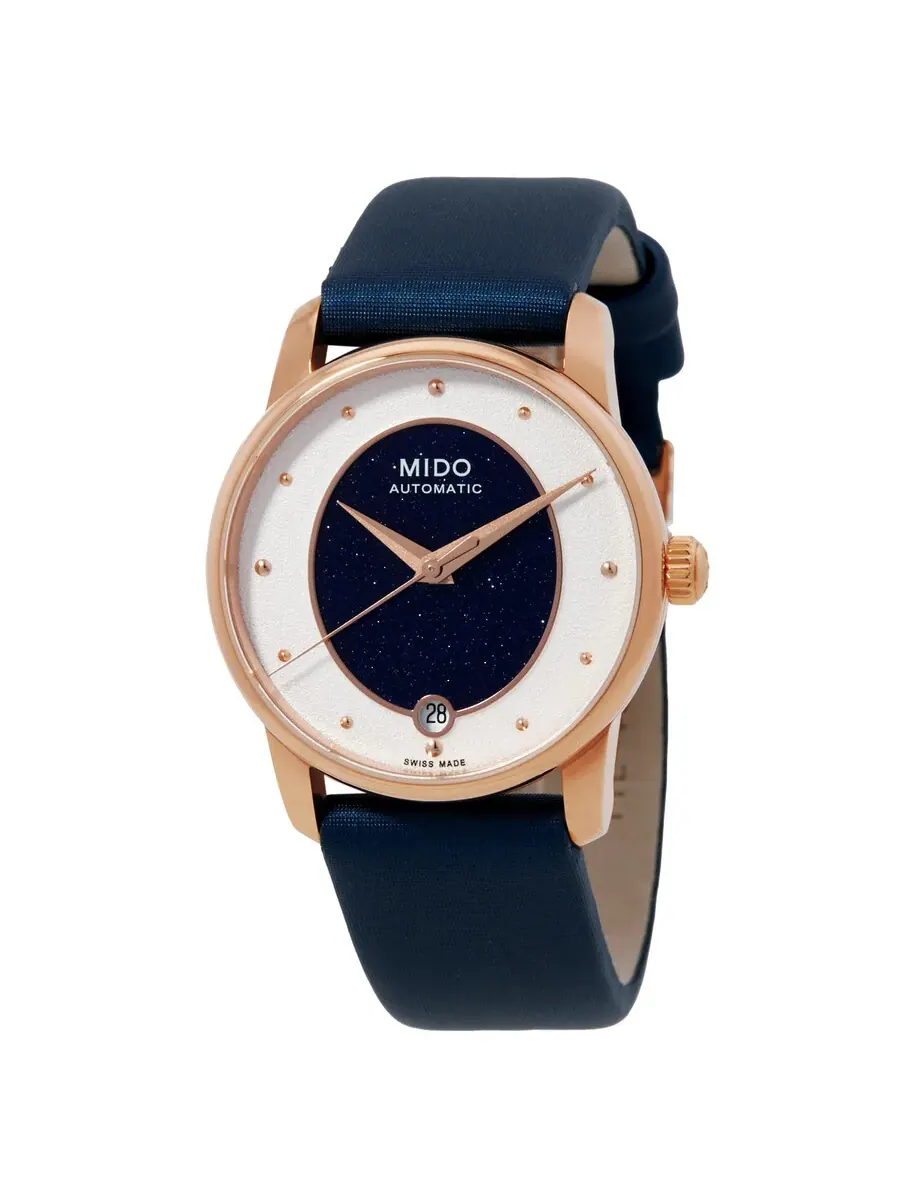 Женские автоматические часы Mido Baroncelli Wild Side M0352073749100 — изображение 1 из 3, оттенок розовый золотистый