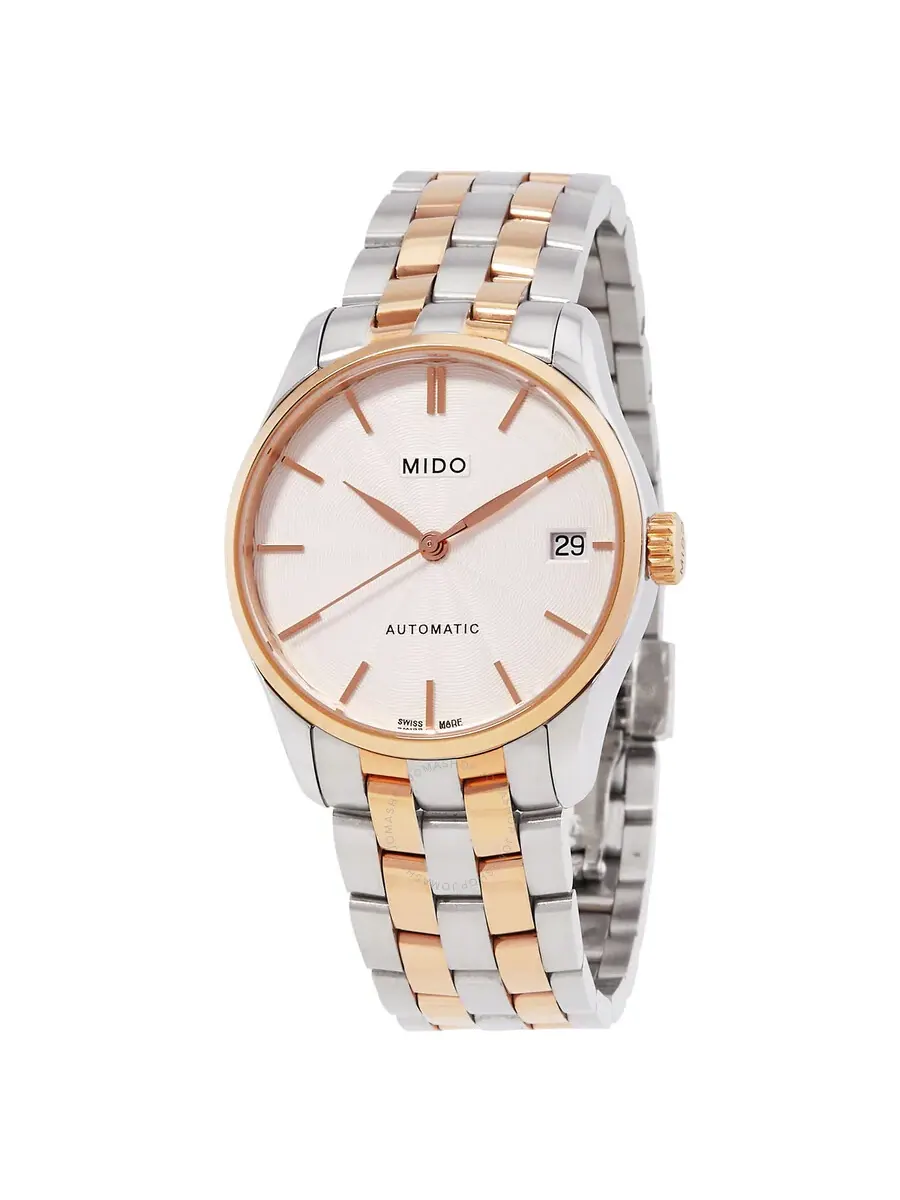 Женские часы Mido Belluna II Automatic M024.207.22.031.00 — изображение 1 из 3, оттенок розовый золотистый