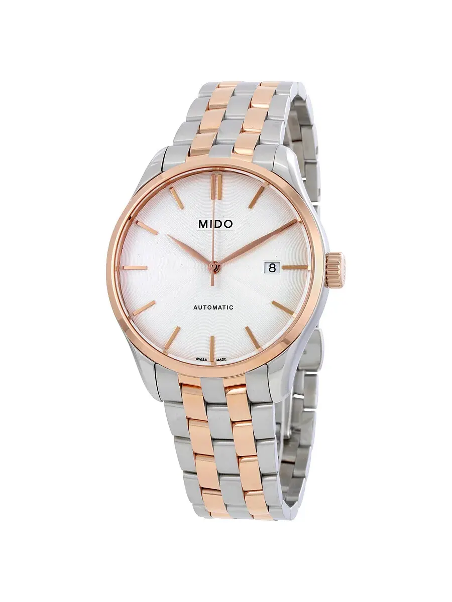 Мужские часы Mido Belluna II Automatic с серебристым циферблатом M024.407.22.031.00 — изображение 1 из 3