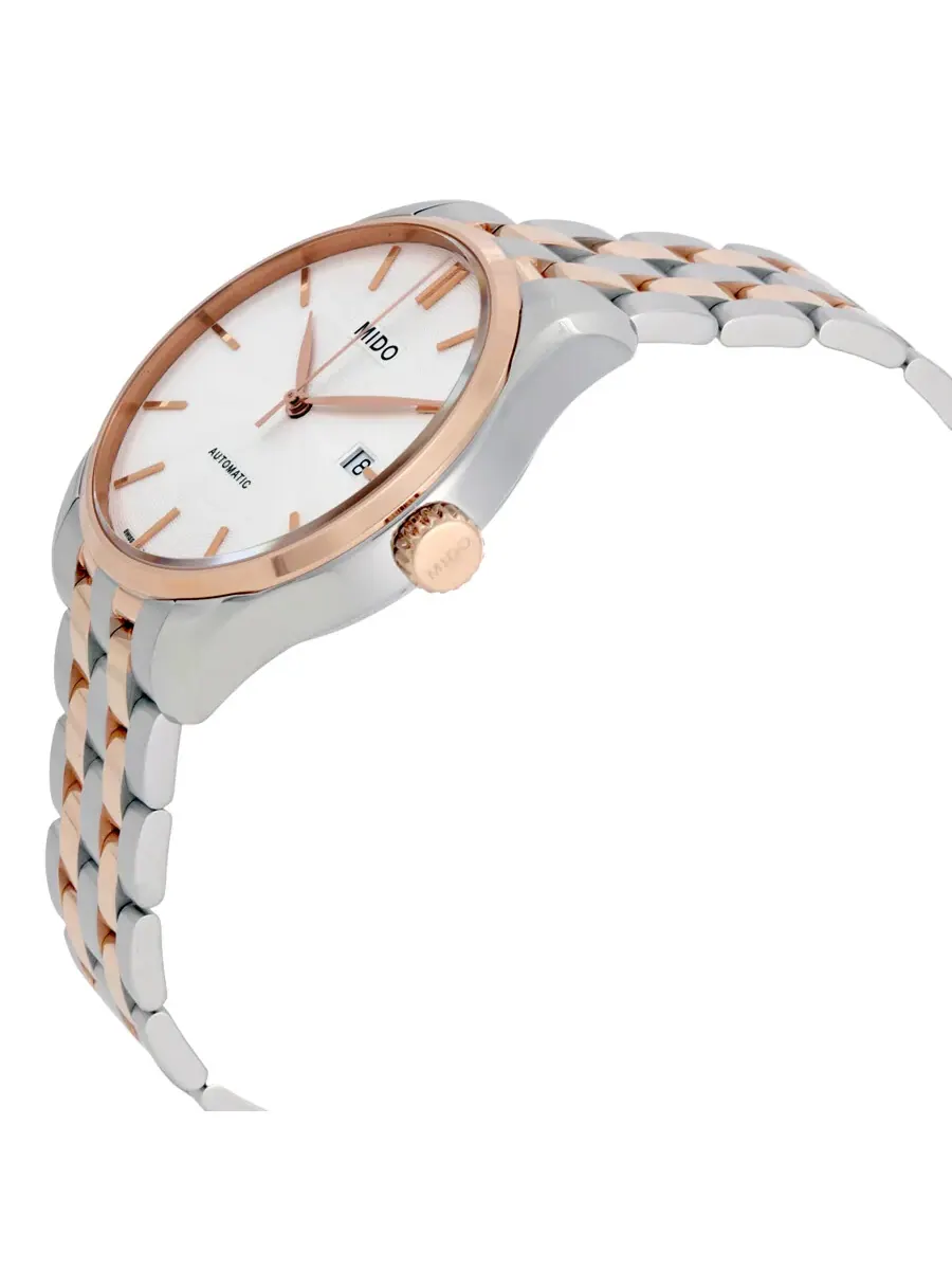 Мужские часы Mido Belluna II Automatic с серебристым циферблатом M024.407.22.031.00 — изображение 2 из 3