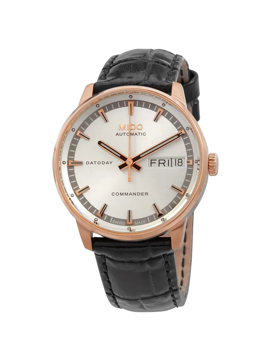 Женские часы Mido Commander II Automatic с серебристым циферблатом M016.230.36.031.80 — изображение 1 из 3