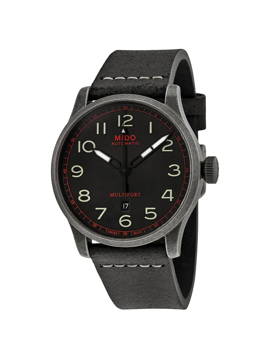 Мужские часы Mido Multifort Automatic с черным циферблатом M032.607.36.050.09 — изображение 1 из 3, оттенок черный