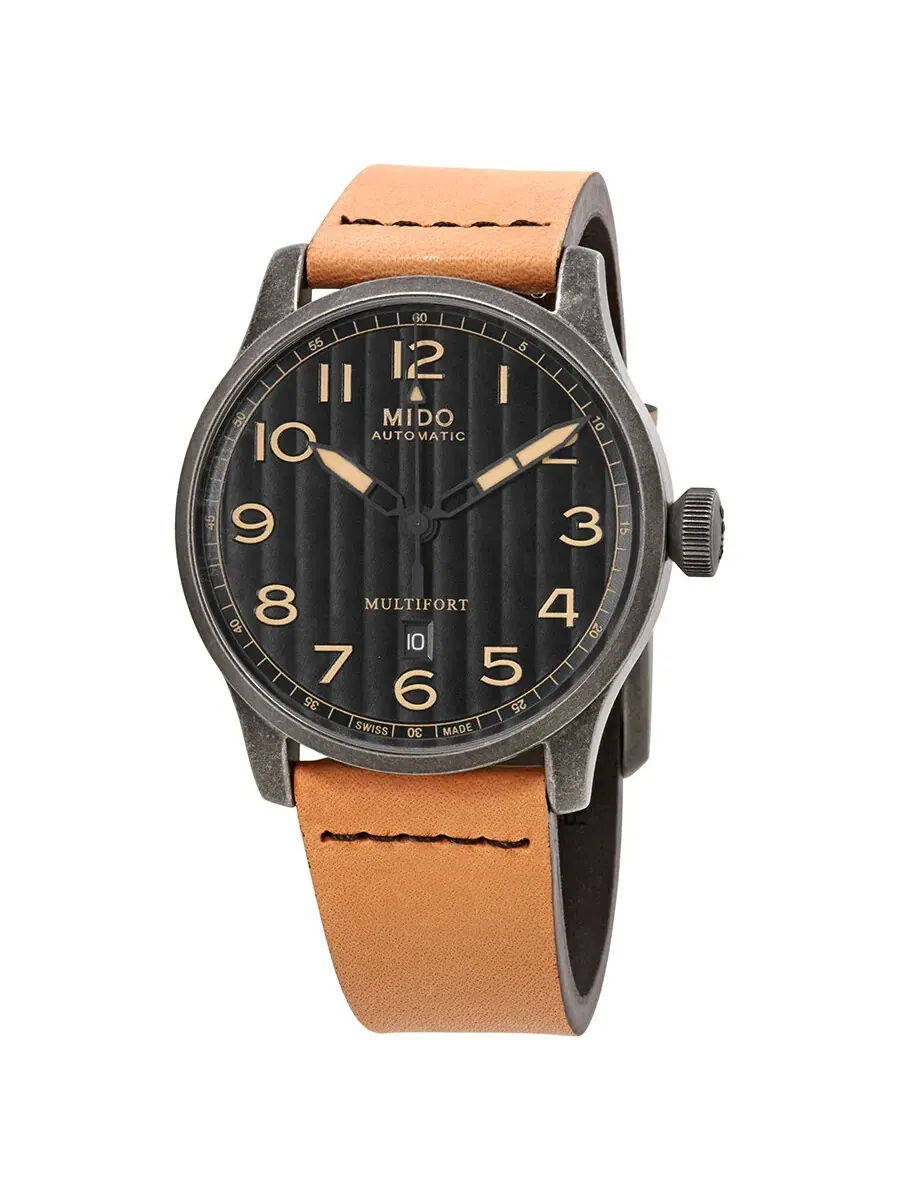 Мужские часы Mido Multifort Automatic с черным циферблатом M032.607.36.050.99 — изображение 1 из 5, оттенок черный