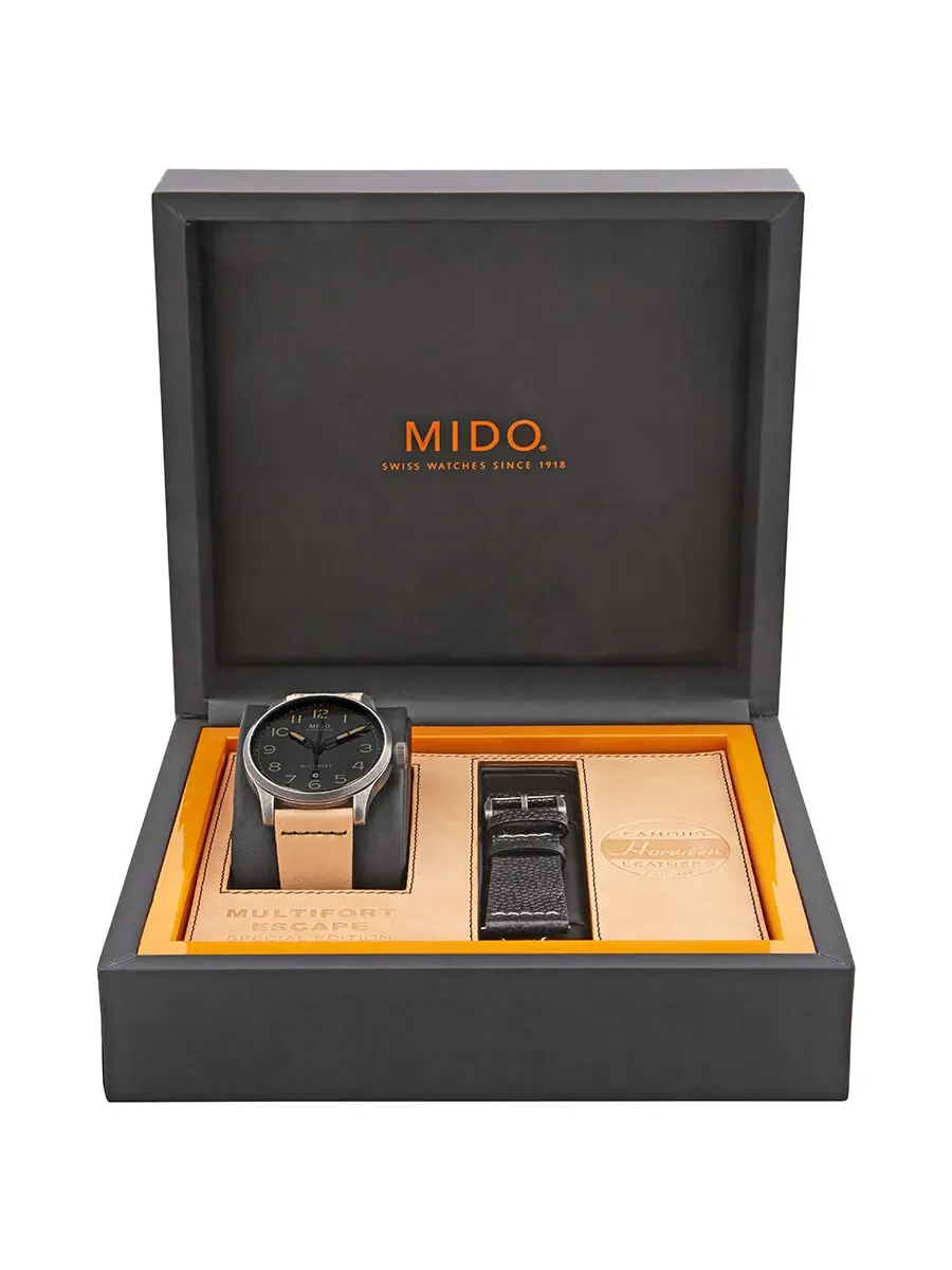 Мужские часы Mido Multifort Automatic с черным циферблатом M032.607.36.050.99 — изображение 5 из 5, оттенок черный