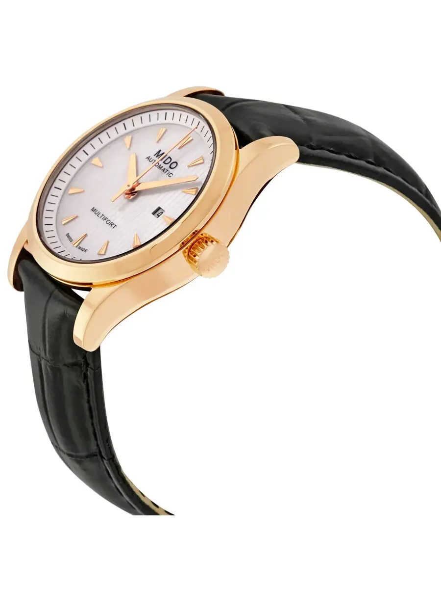Женские часы Mido Multifort Automatic M005.007.36.101.00 — изображение 2 из 3, оттенок розовый золотистый
