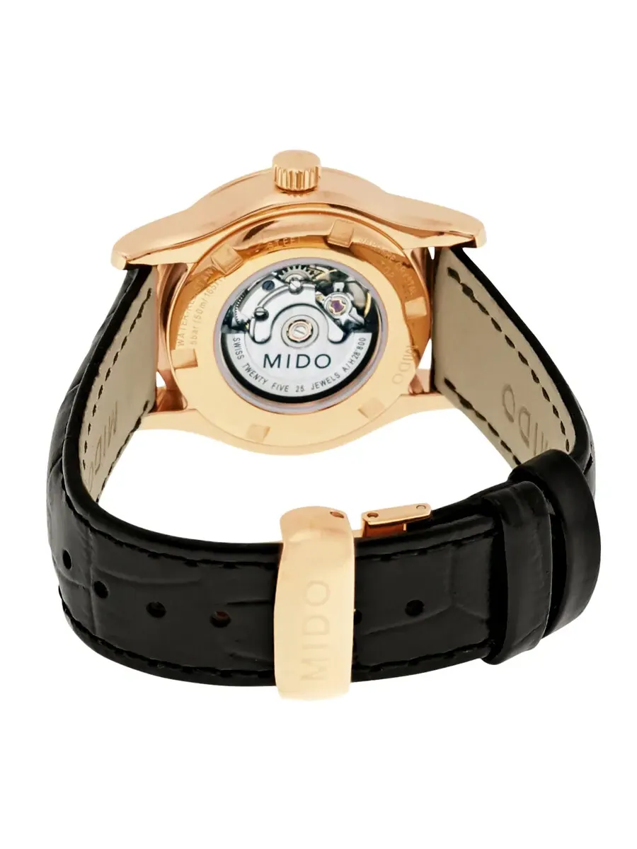 Женские часы Mido Multifort Automatic M005.007.36.101.00 — изображение 3 из 3, оттенок розовый золотистый