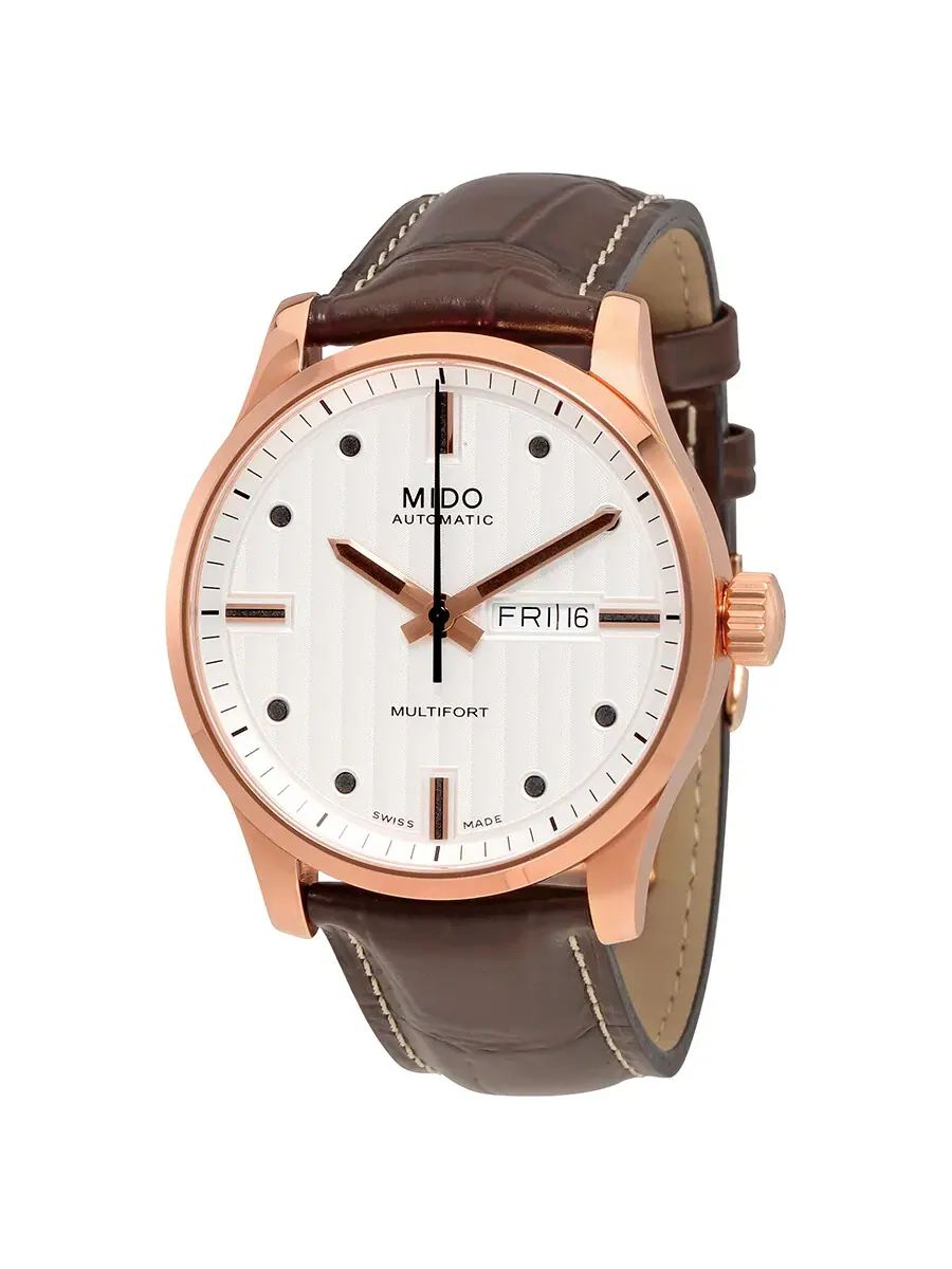 Мужские часы Mido Multifort Automatic с серебристым циферблатом M005.430.36.031.80 — изображение 1 из 3