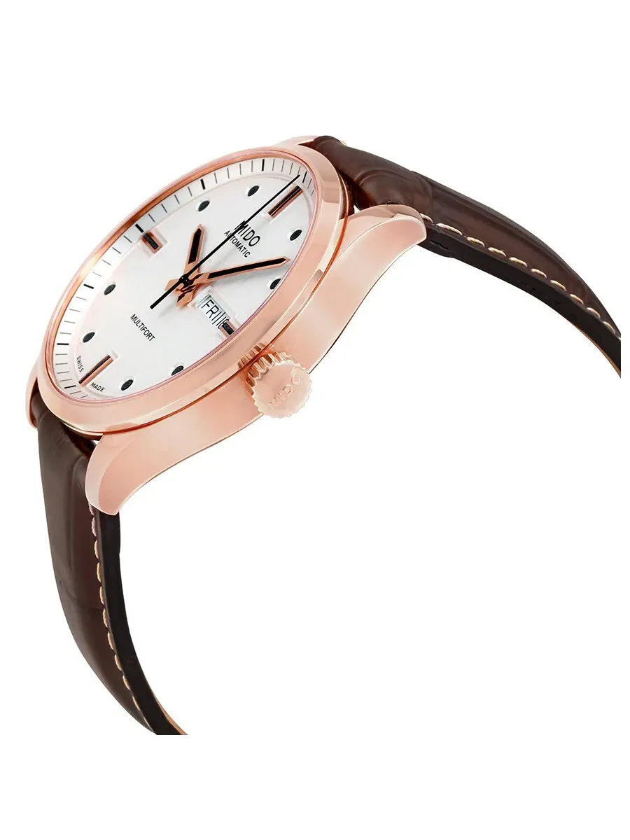 Мужские часы Mido Multifort Automatic с серебристым циферблатом M005.430.36.031.80 — изображение 2 из 3