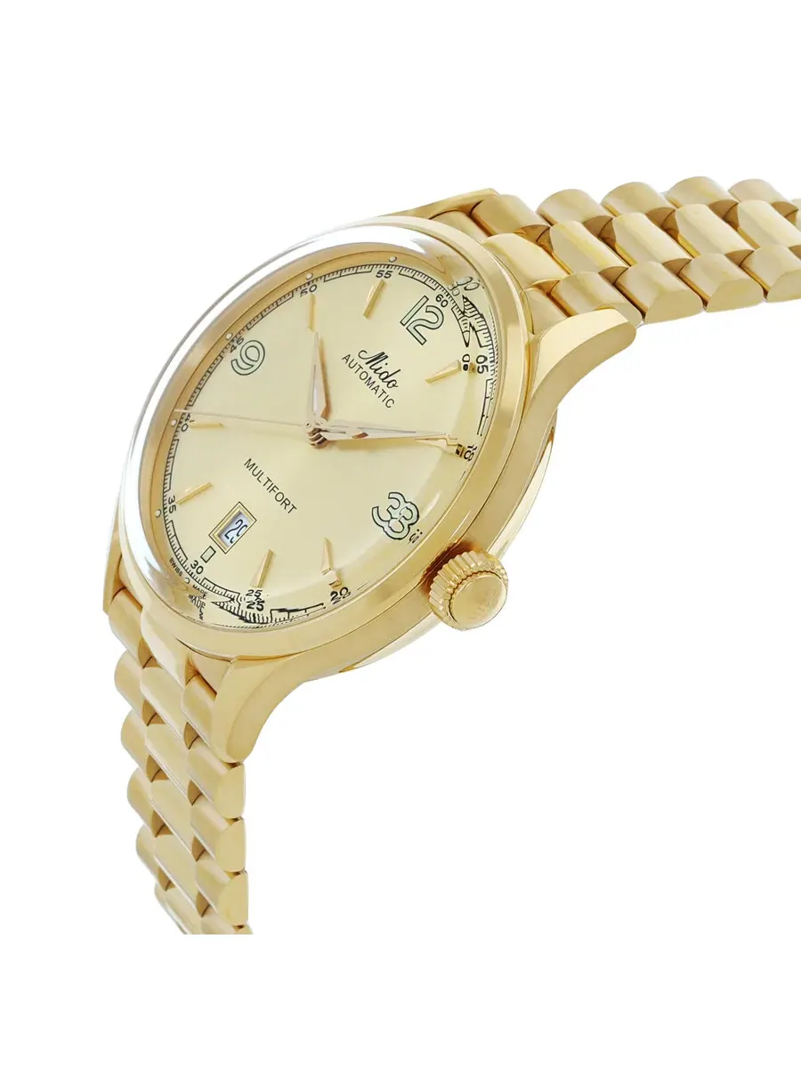 Мужские часы Mido Multifort Powerwind Automatic с шампановым циферблатом M0404073302700 — изображение 2 из 3