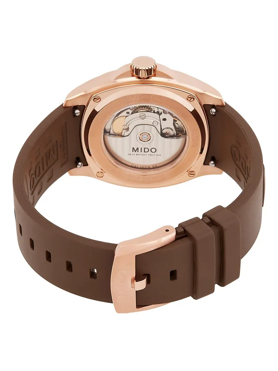 Мужские часы Mido Multifort TV Automatic с коричневым циферблатом M0495263729100 — изображение 3 из 3