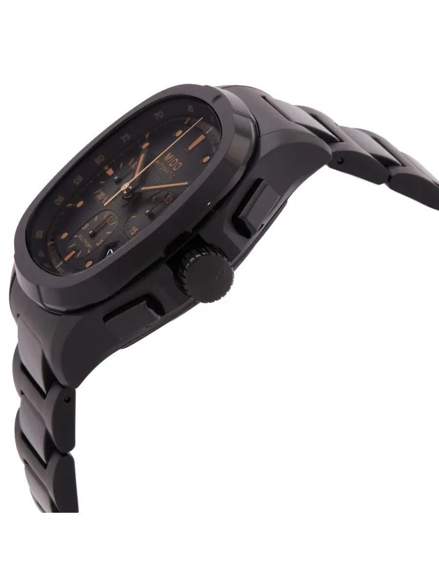 Часы Mido Multifort TV Chronograph Automatic с серым циферблатом M049.527.33.081.00 — изображение 2 из 3, оттенок черный
